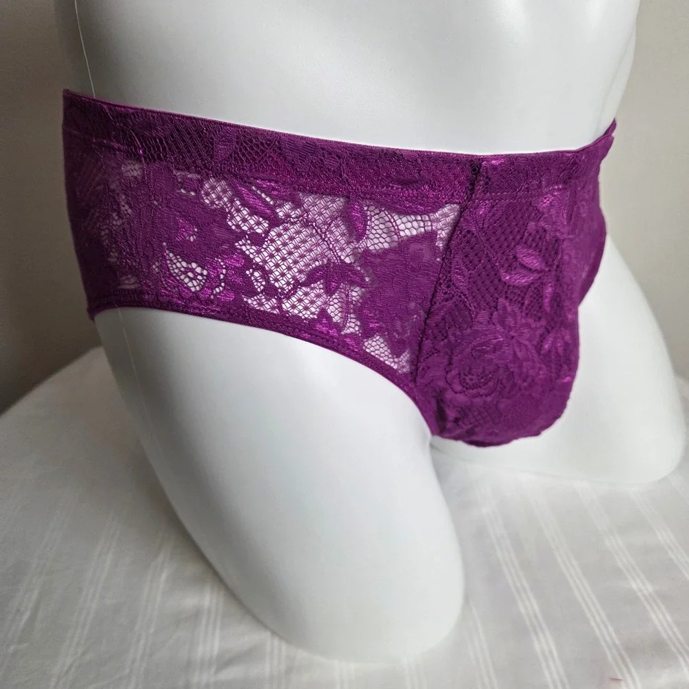 Cosabella Men Luxury Italian Floral Lace Comfort Micro Brief Designer Underwear